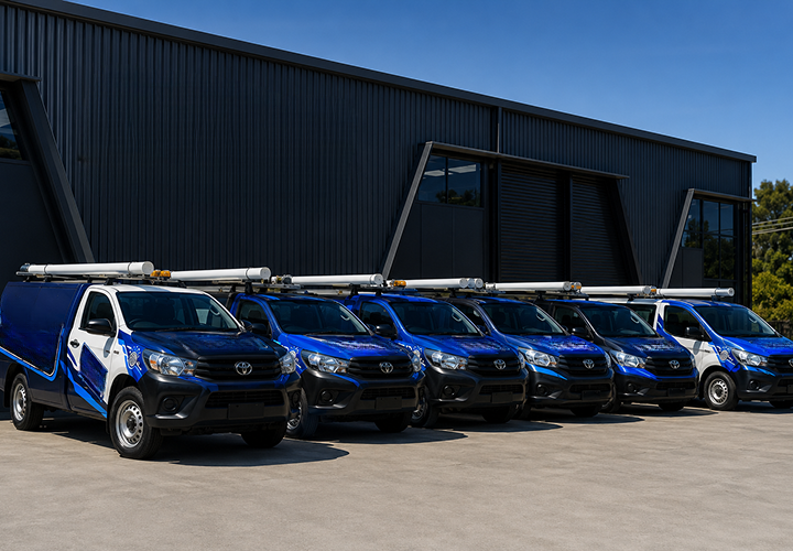 Fleet of Queens Park Blocked Drains plumbing vans