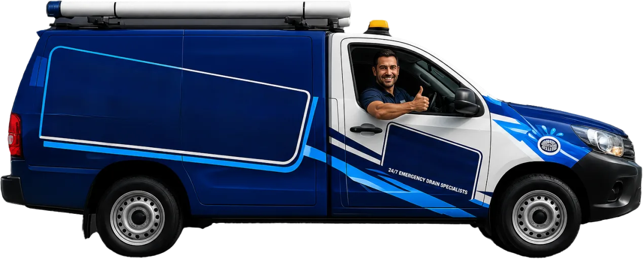 Service van parked on a Queens Park street