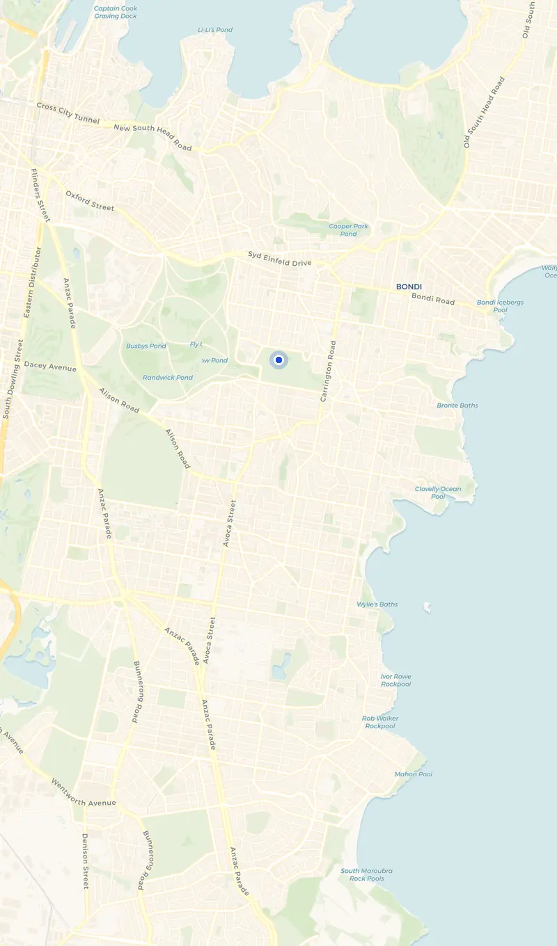 Map of the Queens Park service area and the surrounding suburbs we cover.