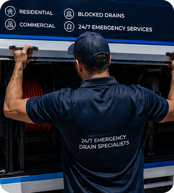 Licensed blocked drain plumber servicing a Queens Park home